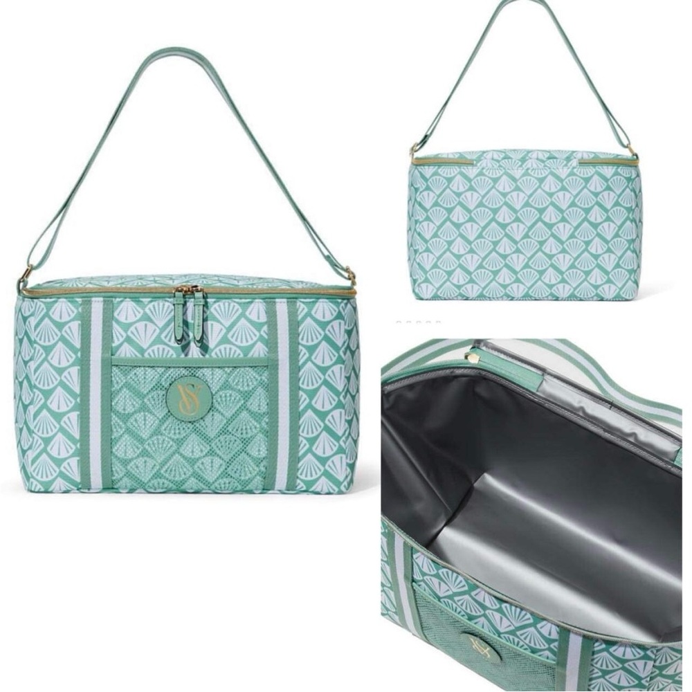 Victoria's Secret Green and Blue Cooler Travel Bag